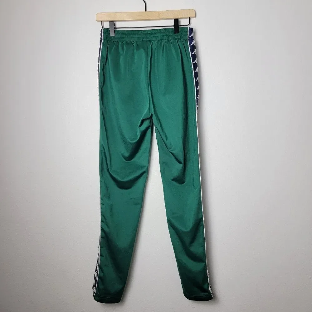 Kappa Green & Navy 222 Banda Track Pants Size Medium